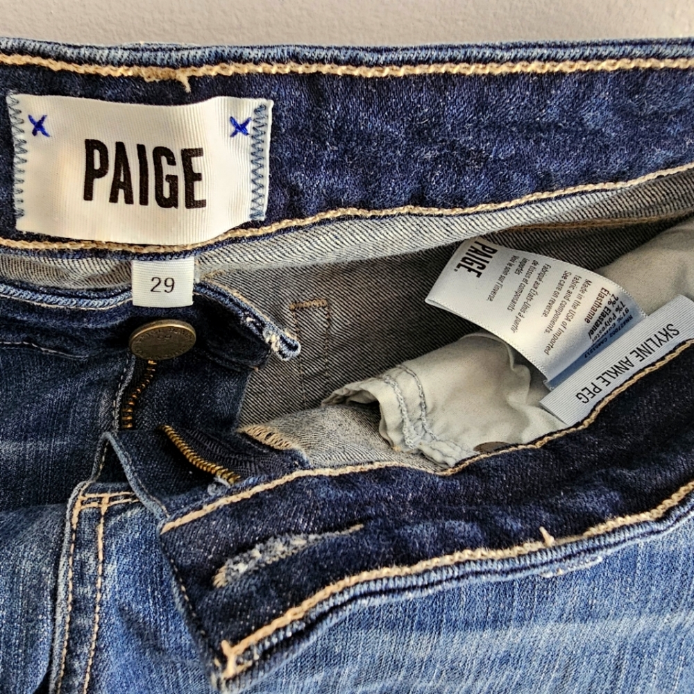 Paige Skyline Ankle Peg Size 29 Jeans